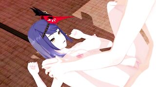Kujou Sara Genshin Impact 3D Hentai Part 5/9