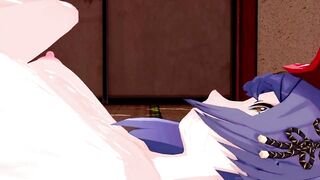 Kujou Sara Genshin Impact 3D Hentai Part 5/9