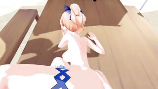 JEAN Swimsuit Genshin Impact 3D HENTAI 5/8