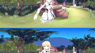 [VR 360 4K] Lumine Ying Hotaru Genshin Impact Licking the Armpit and Doggy