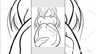 FootJob - my OC Speedpaint ♥️