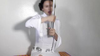 Star Wars JOI Leia Activates her Saber Aheago
