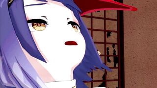 Kujou Sara Genshin Impact 3D Hentai Part 2/9