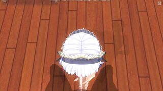 3D HENTAI the Maid Asked to Feed her