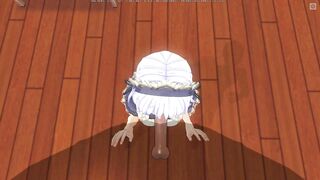 3D HENTAI the Maid Asked to Feed her