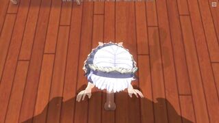 3D HENTAI the Maid Asked to Feed her