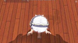 3D HENTAI the Maid Asked to Feed her