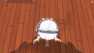 3D HENTAI the Maid Asked to Feed her