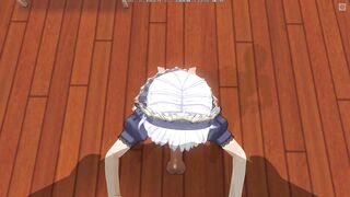 3D HENTAI the Maid Asked to Feed her