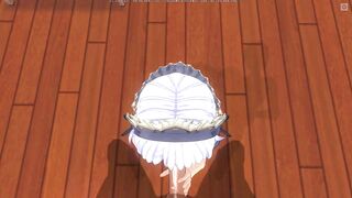 3D HENTAI the Maid Asked to Feed her