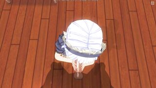 3D HENTAI the Maid Asked to Feed her