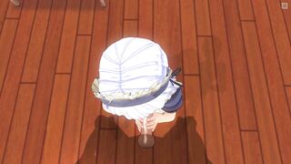 3D HENTAI the Maid Asked to Feed her