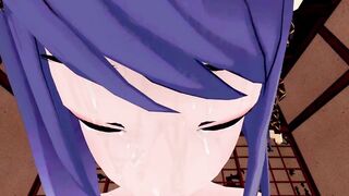 Kujou Sara Genshin Impact 3D Hentai Part 4/9