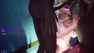 Lily Blowjob to Aliens Group [hra]