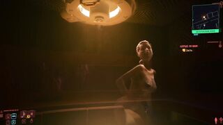 Cyberpunk 2077. Female Hologram Striptease. Virtual Strip Club | Cyberpunk