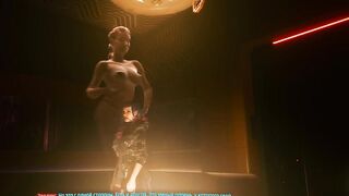 Cyberpunk 2077. Female Hologram Striptease. Virtual Strip Club | Cyberpunk