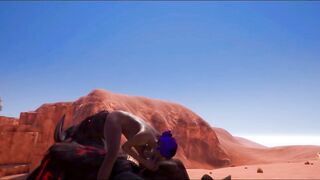 MINOTAUR BLOWS HUGE LOAD IN PURPLE HAIRED LADY