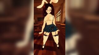 POV School Girl Strip Tease