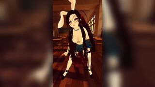 POV School Girl Strip Tease