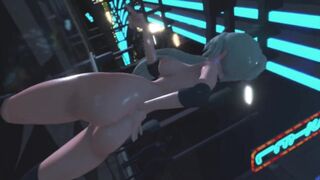 Mmd R18 Weiss Schnee doing her Sideline Work after her Show was Decline