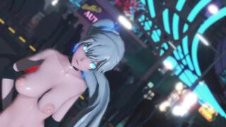 Mmd R18 Weiss Schnee doing her Sideline Work after her Show was Decline