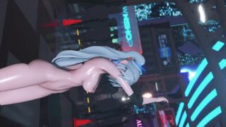 Mmd R18 Weiss Schnee doing her Sideline Work after her Show was Decline