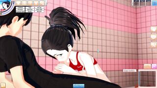 3D Hentaigame - Momo Yaoyorozu Horny Blowjob (1/2)