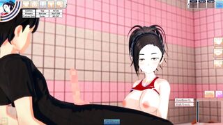 3D Hentaigame - Momo Yaoyorozu Horny Blowjob (1/2)