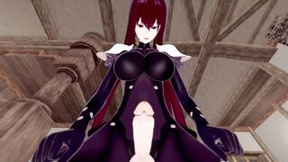 Fate: Futa Scáthach Fuck you as Rin Taker | POV