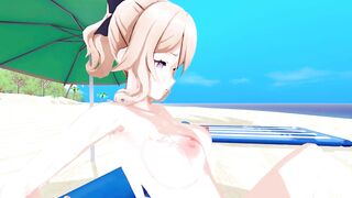 JEAN Swimsuit Genshin Impact 3D HENTAI 7/8