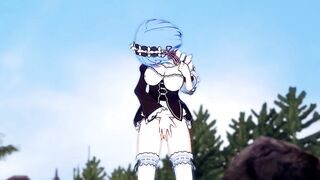Who needs Subaru? Rem Masturbation is ON! (3D Hentai) (Re:Zero)