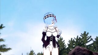 Who needs Subaru? Rem Masturbation is ON! (3D Hentai) (Re:Zero)
