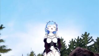 Who needs Subaru? Rem Masturbation is ON! (3D Hentai) (Re:Zero)