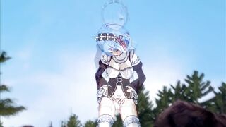Who needs Subaru? Rem Masturbation is ON! (3D Hentai) (Re:Zero)