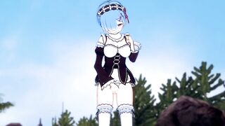 Who needs Subaru? Rem Masturbation is ON! (3D Hentai) (Re:Zero)
