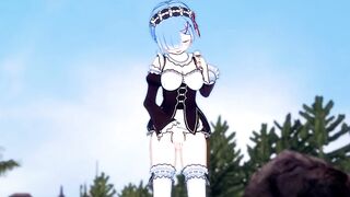 Who needs Subaru? Rem Masturbation is ON! (3D Hentai) (Re:Zero)