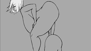 Anime Girl Gets Deep Penetration from Futanari MILF