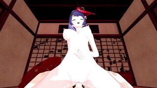 Kujou Sara Genshin Impact 3D Hentai Part 6/9