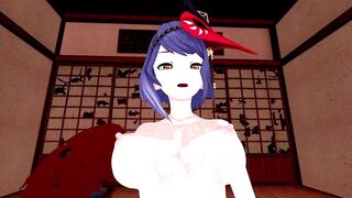 Kujou Sara Genshin Impact 3D Hentai Part 6/9