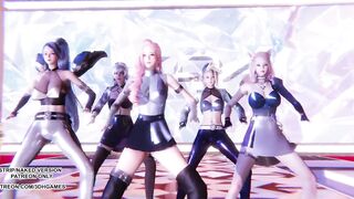 [MMD] KDA - more Ahri Akali Evelynn Kaisa Kda Seraphine all out 4K 60FPS