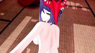Kujou Sara Genshin Impact 3D Hentai Part 8/9