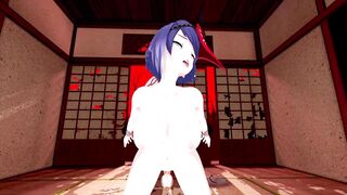 Kujou Sara Genshin Impact 3D Hentai Part 8/9