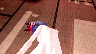 Kujou Sara Genshin Impact 3D Hentai Part 8/9