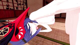 Kujou Sara Genshin Impact 3D Hentai Part 8/9