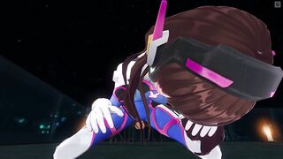 3D HENTAI POV DVA in Tight Suit Rides your Cock