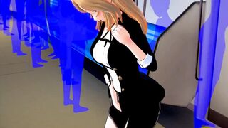 Lucy Koikatsu Hentai 3D Masturbation in Train