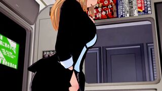 Lucy Koikatsu Hentai 3D Masturbation in Train