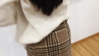 Secretary first Day of Work, Sexy Dress. POV Fuck