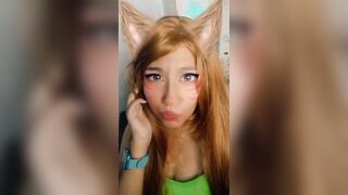 Ahri Cosplay Egirl Neon Boobs Cyberpunk - Patreon: CatyBlackRose League of Legends