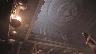 Resident Evil 8 Village Lady Dimitrescu - Violet Corset - H Cup Bottomless - 3D Hentai Part 1